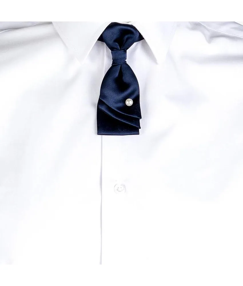 Cravattino raso Garys, 100% poliestere raso - chiusura a clip al collo