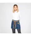 Denim lavato grembiule corto indaco combi senape Garys Redline