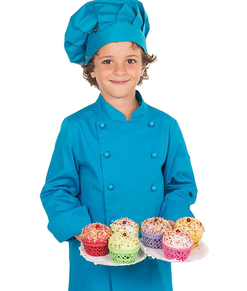 Giacca chef bambini Garys in offerta, lampone