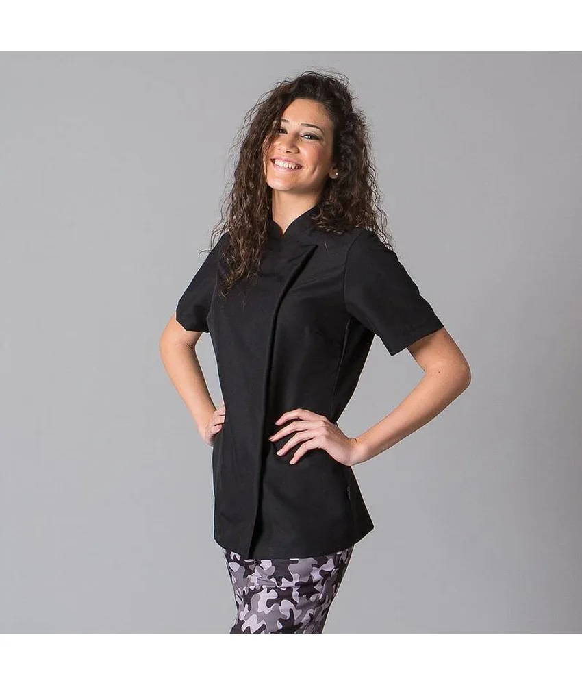 Giacca cucina da donna Garys Paz, tasca sulla manica sinistra - aerosilver sul retro