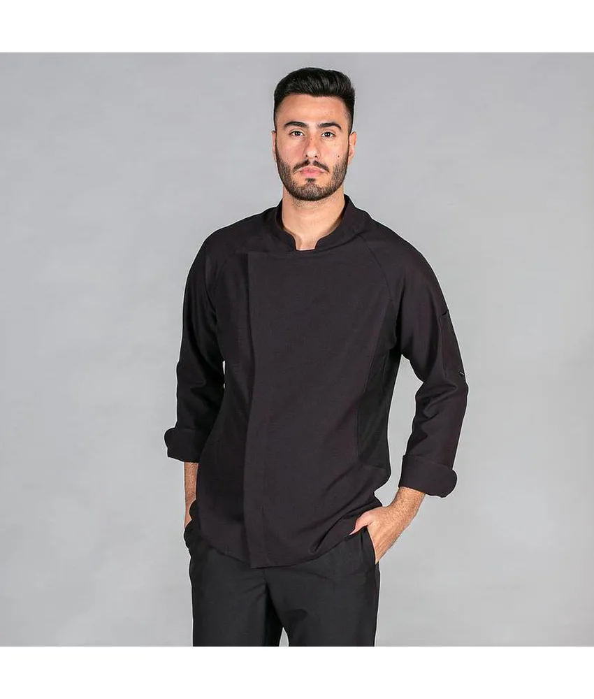 Giacca cucina da uomo Garys Crespo, tasca sulla manica sinistra - aerosilver sui lati