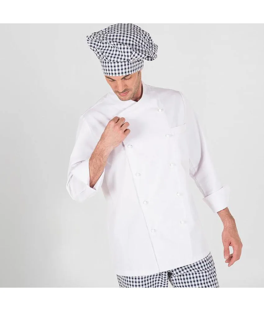 Giacca cucina unisex antimacchia Garys Napoles, pulsanti fittizi - tasca sinistra sul petto