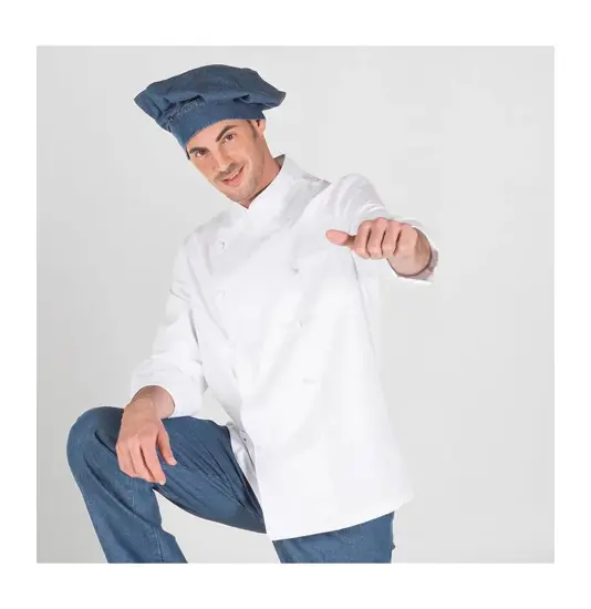 Giacca cucina unisex bottone foderato Garys