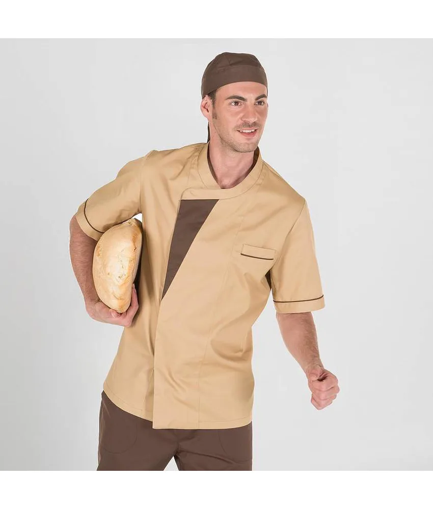Giacca cucina unisex Garys Egea, bottoni a pressione nascosti - tasca sul petto a sinistra