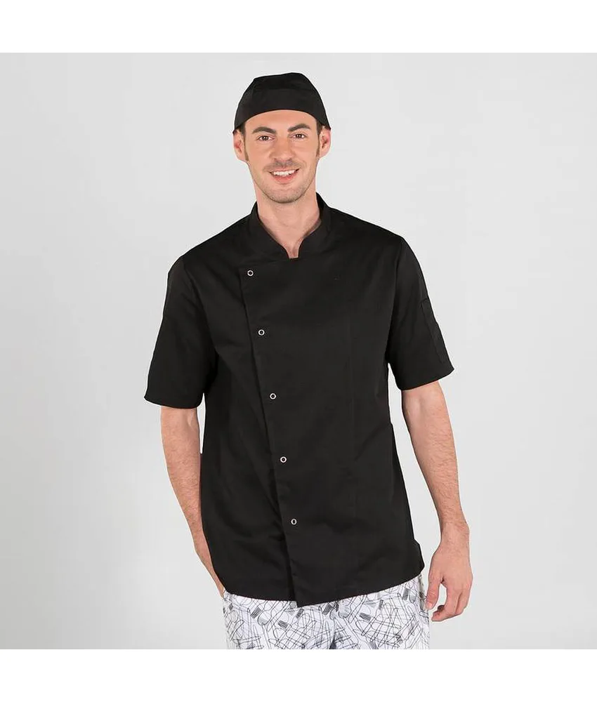 Giacca cucina unisex Garys Luque, tasca sulla manica sinistra - maniche corte