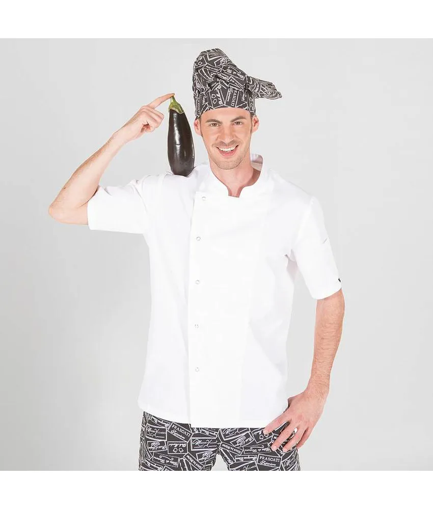 Giacca cucina unisex Garys Luque, tasca sulla manica sinistra - maniche corte