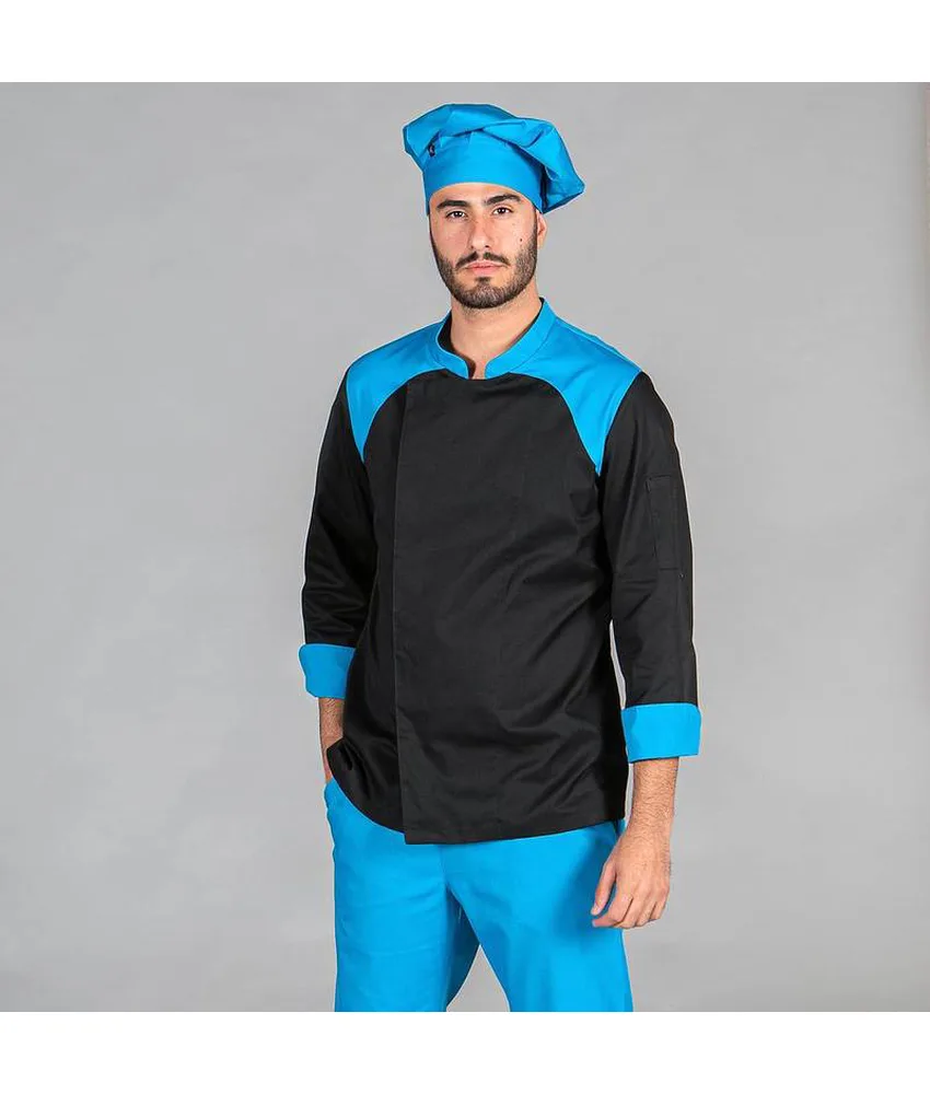 Giacca cucina unisex Garys Velasco, tasca sulla manica sinistra - aerosilver sul retro