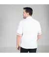 Giacca cucina unisex m/c bianca bordino colorato Garys