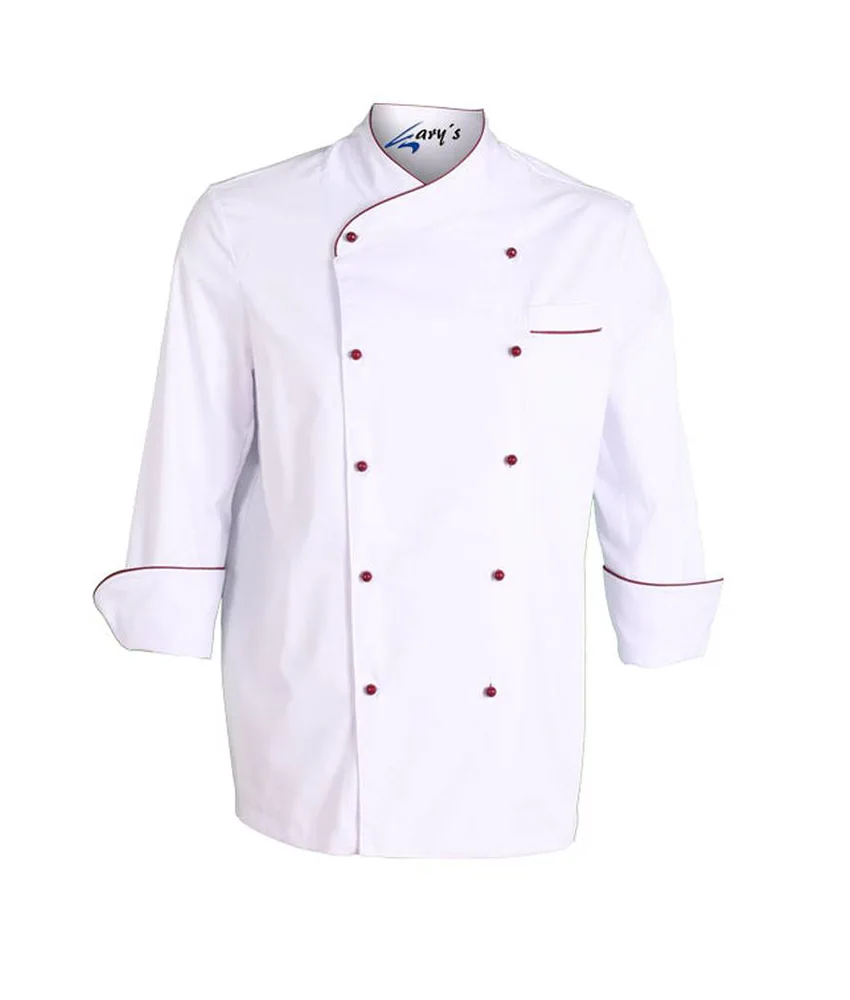 Giacca cucina unisex nápoles bianca bordino colorato Garys