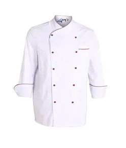 Giacca cucina unisex nápoles bianca bordino colorato Garys
