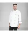 Giacca cucina unisex nápoles bianca bordino colorato Garys