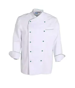 Giacca cucina unisex nápoles bianca bordino colorato Garys