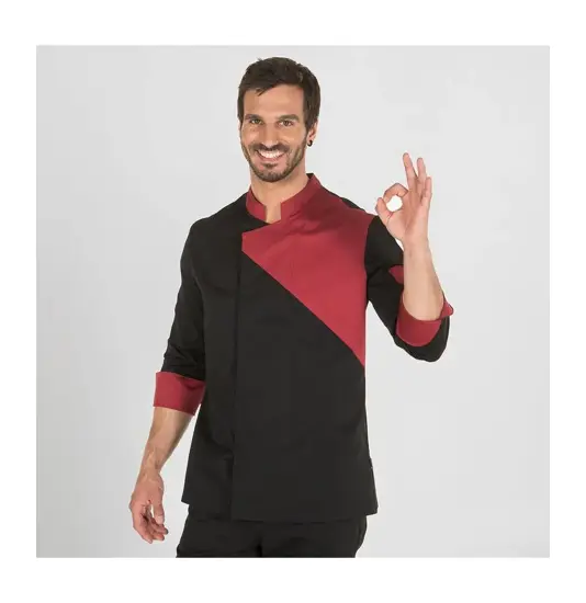 Giacca cucina unisex nero m/l combi Garys