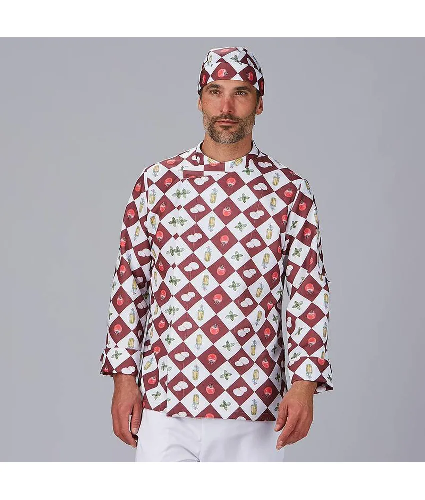 Giacca cucina unisex stampata vazquez Garys