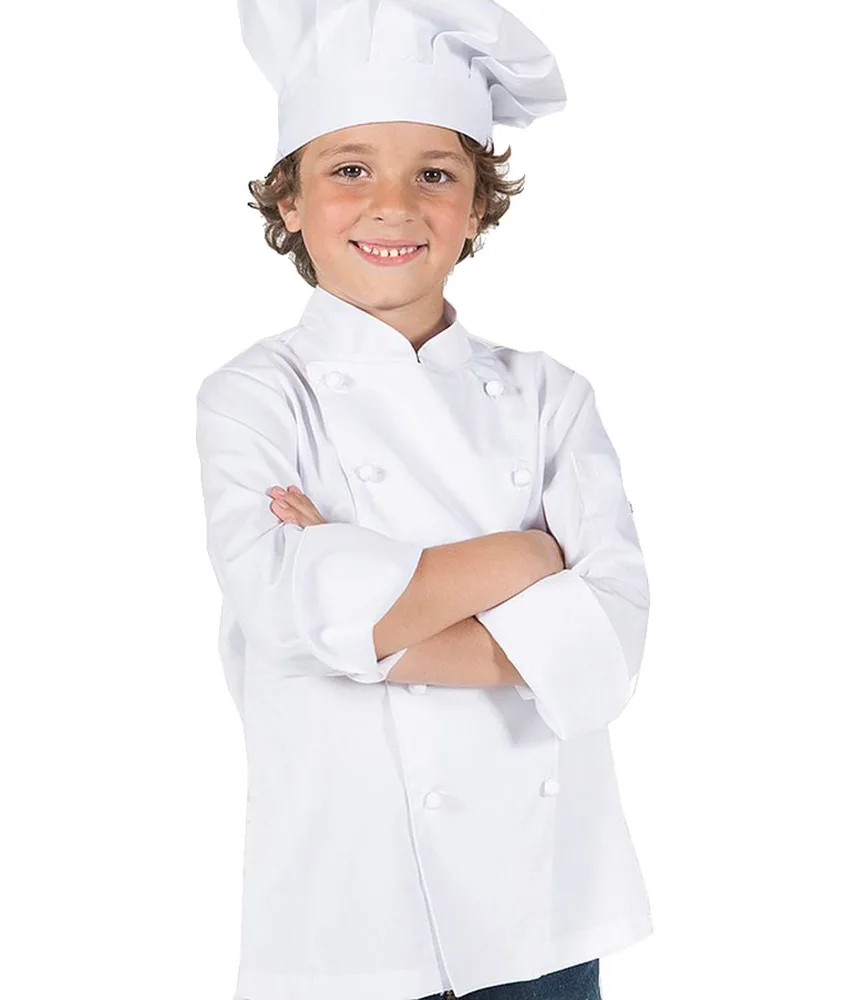 Giacca cuoco bambini Garys, colore bianco