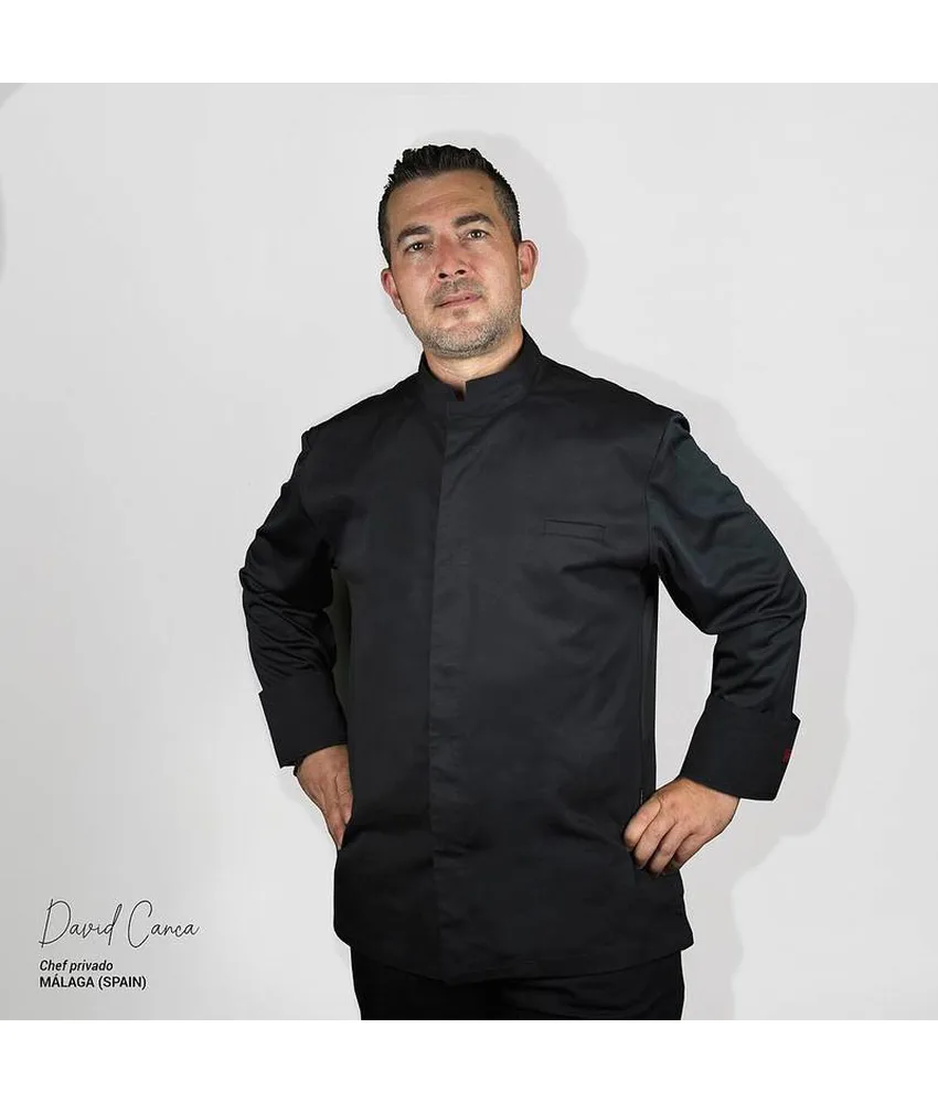 Giacca da cucina unisex Garys Agni, bottoni a pressione nascosti - linguetta per il grembiule