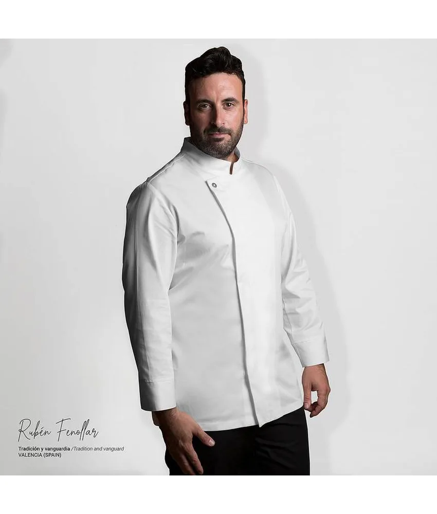 Giacca da cucina unisex Garys Anhur, taschino sulla manica sinistra - piqué sul fianco
