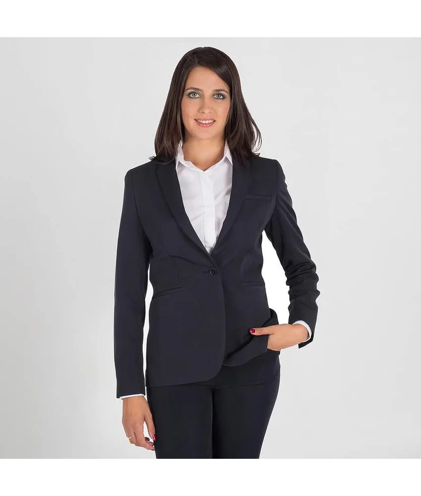Giacca donna 1 bottone tecno Garys, freccette anteriori - cucitura centrale posteriore