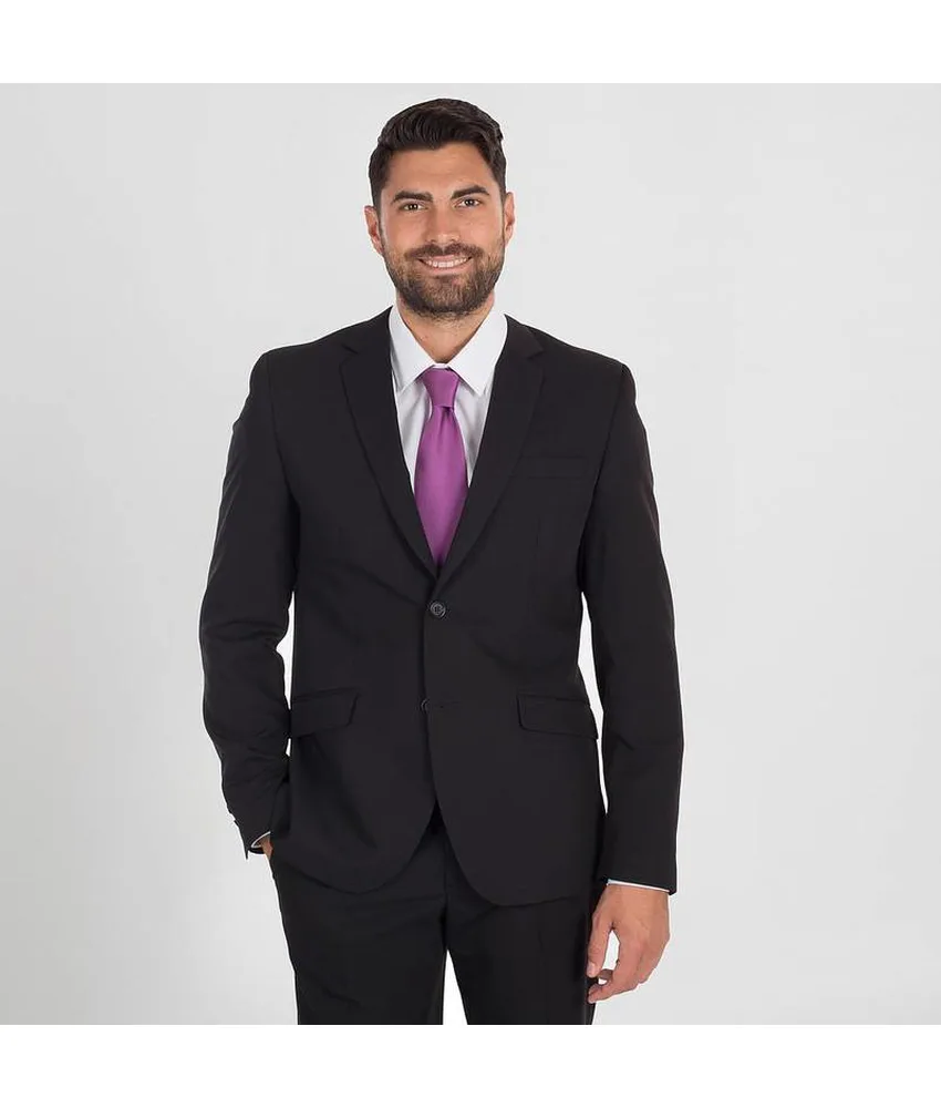 Giacca uomo 2 bottoni slim fit Garys Massima, freccette anteriori - cucitura centrale posteriore