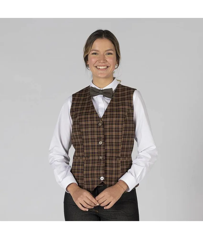 Gilet da donna Garys Welsh, scollo a V - 4 bottoni sul davanti