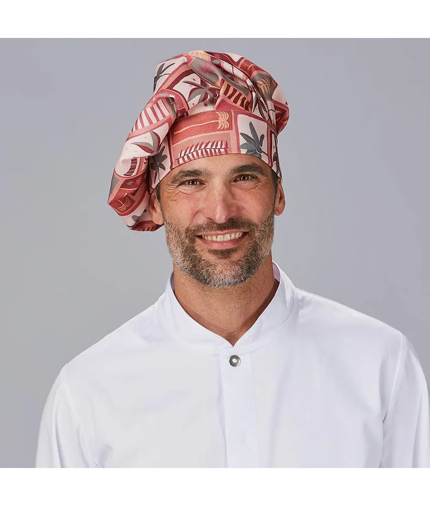 Gorro gran chef algodon estampado Garys