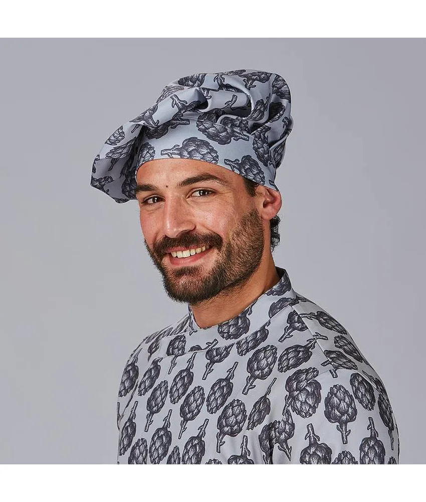 Gorro gran chef algodon estampado Garys