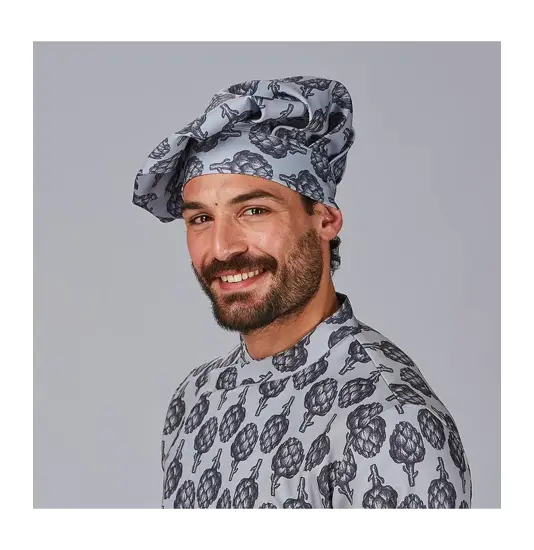 Gorro gran chef algodon estampado Garys