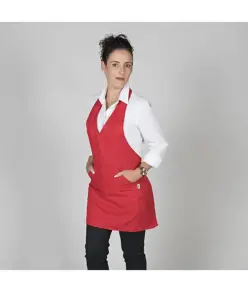 Grembiule bistro scollo a v tasca centro Garys