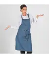 Grembiule con pettorina 2 tasche jeans Garys