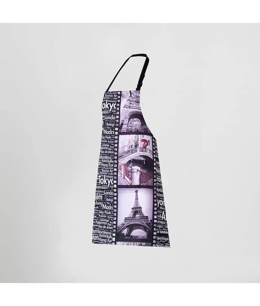 Grembiule con pettorina con stampa Garys, 80x68 cm