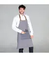 Grembiule con pettorina e cintura di pelle Garys