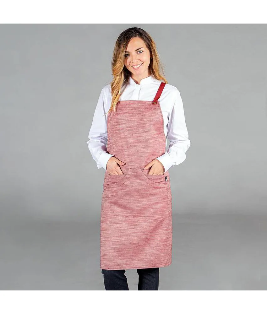 Grembiule con pettorina twill rustica Garys, 87x74 cm