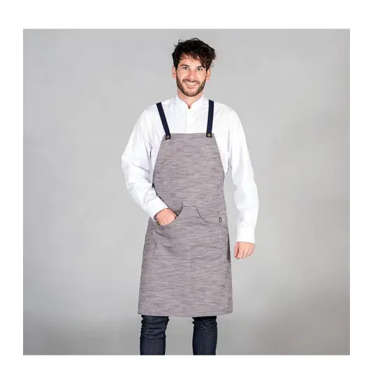 Grembiule con pettorina twill rustica Garys