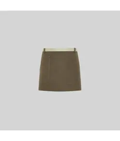 Grembiule corto con dettagli a spina di pesce 35×67 cm Garys