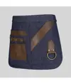 Grembiule corto denim e pelle Garys