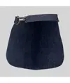 Grembiule corto denim e pelle Garys