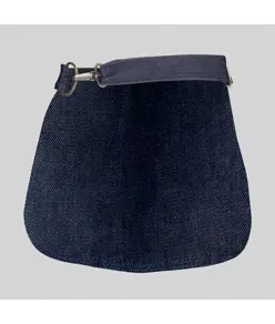 Grembiule corto denim e pelle Garys