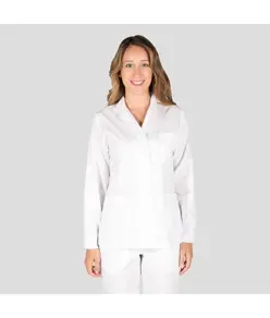 Grembiule donna manica corta bianca m/l Garys