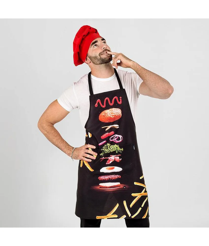 Grembiule hamburger (collezione casa) Garys, 200 gr/m²