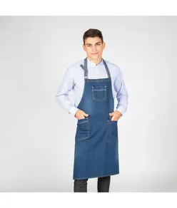 Grembiule indaco denim lavato Garys Redline