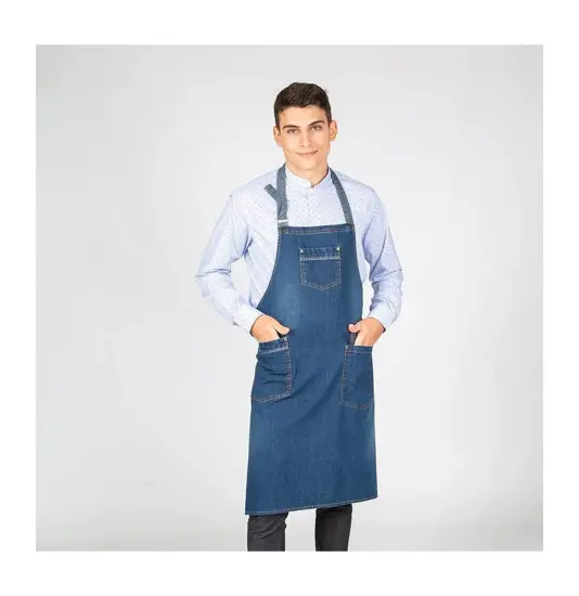 Grembiule indaco denim lavato Garys Redline
