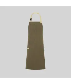 Grembiule pettorina con dettagli a spina di pesce 88×74 cm Garys