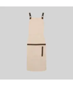 Grembiule pettorina con ferramenta in pelle 88×74 cm Garys