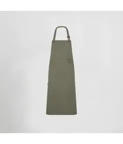 Grembiule pettorina con rivetti in twill riciclata 86×74 cm Garys