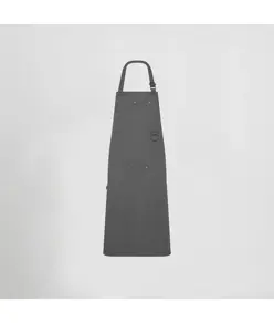 Grembiule pettorina con rivetti in twill riciclata 86×74 cm Garys