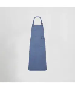 Grembiule pettorina con rivetti in twill riciclata 86×74 cm Garys
