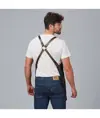 Grembiule pettorina denim e pelle Garys