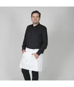 Grembiule senza pettorina e tasca bianco Garys