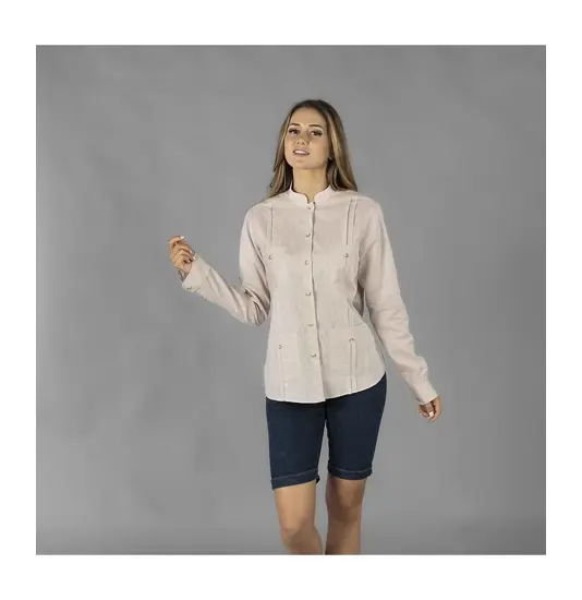 Guayabera donna collo coreana isabela Garys