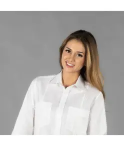 Guayabera donna collo coreana sumatra Garys